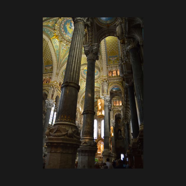 La Basilique Notre Dame de Fourvière Inside. Lyon, France by IgorPozdnyakov