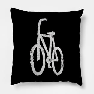 Bicycle road sign Pillow