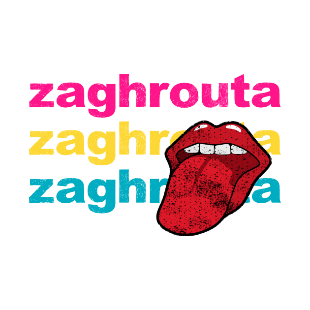 Zaghrouta Ululation Meme Trendy Gift Tongue Trill by gillys