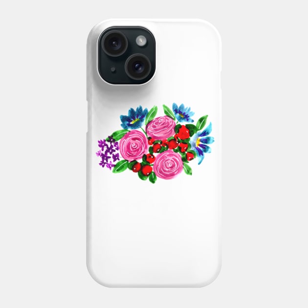 Florals Phone Case by Ratna Arts