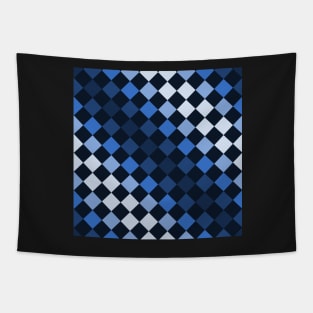 Blue Scales Pattern Tapestry