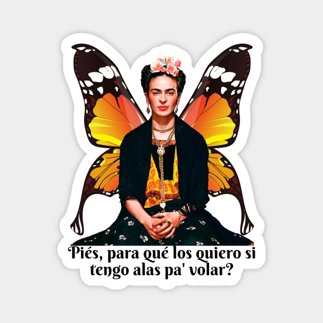 Frida Kahlo Phrase Magnet by François Belchior