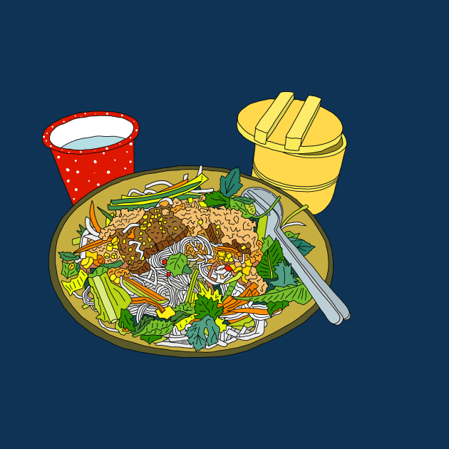 Vietnamese Noodle Salad by lamaisondulapino