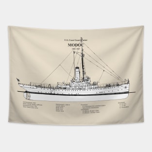 Modoc wpg-46 United States Coast Guard Cutter - SBDpng Tapestry