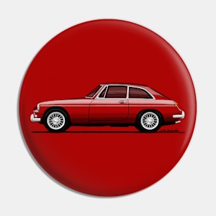 Drawing of the beautiful classic british coupe Pin