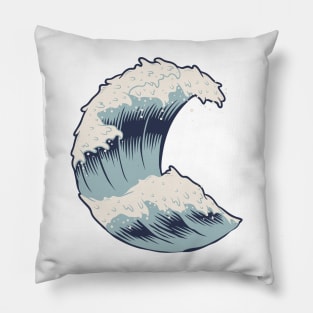 Stylized Wave Pillow