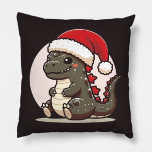 Cute Godzilla X Mas Pillow