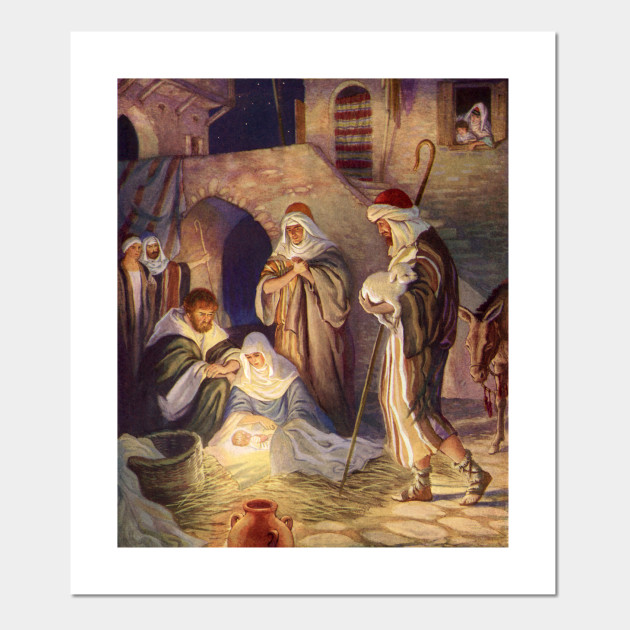 Vintage Christmas Nativity Scene Nativity Posters And Art