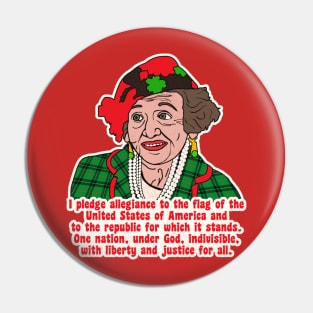 Pledge of Allegiance - Aunt Bethany Christmas Vacation Quote Pin