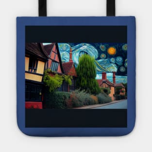 Starry Night Over Godric's Hollow Tote