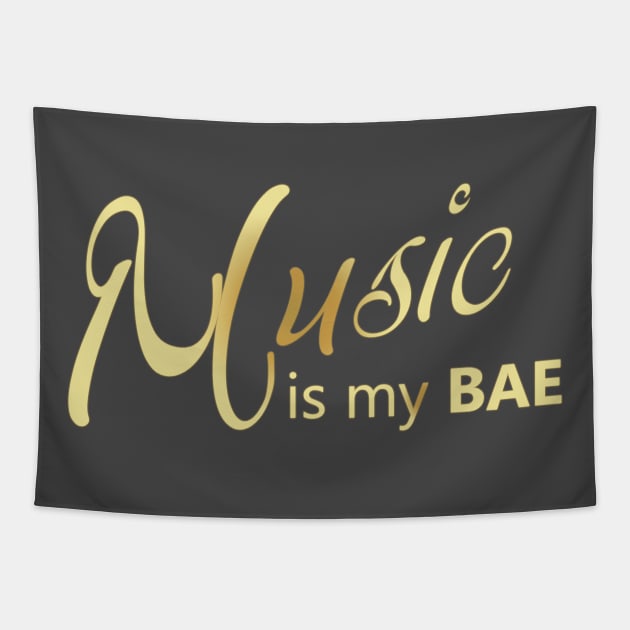 Music Is My BAE Tapestry by Korry