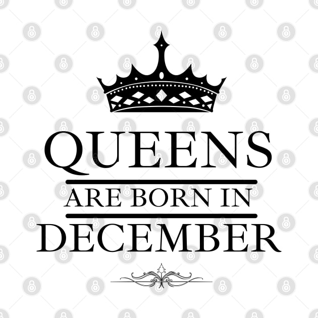 December Birthday Women Queens Are Born In December Crown by NickDsigns