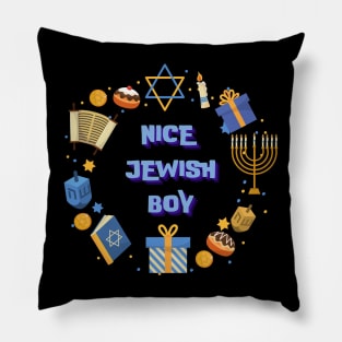 nice jewish boy 2023 hanukkah clothing Pillow