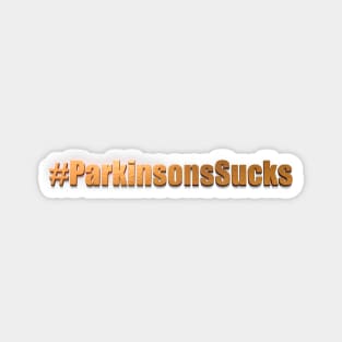 Parkinsons Sucks Hashtag w/o background Magnet