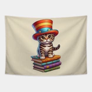 The Scholarly Kitten Tapestry