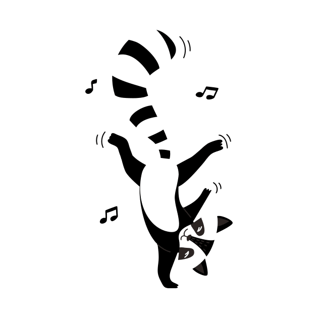 The dancing raccoon with the weird dance by garzaanita