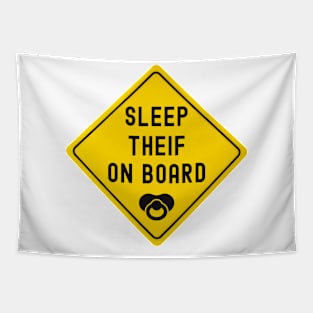 Baby On Board Sleep Theif Bumper Tapestry