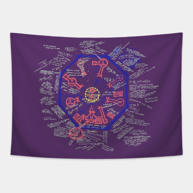 Blast Door Map Tapestry by cunningmunki