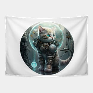 Lies And Damn Lies About CAT IN ROBOT SUIT, IN SPACE Tapestry