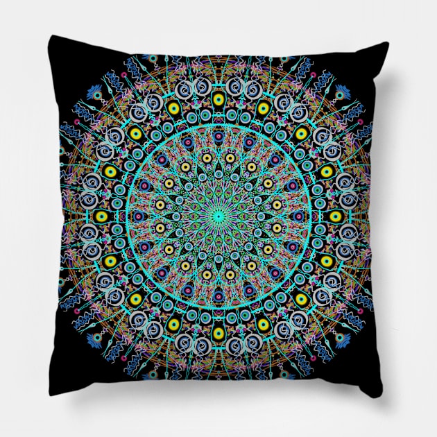 Mandala 9 Pillow by EshiPaints