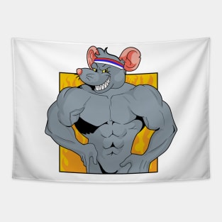 Gym rat fitness design Tapestry