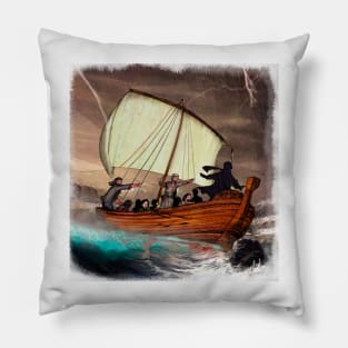 Attack on the boat Pillow