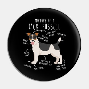 Jack Russell Terrier Dog Anatomy Pin