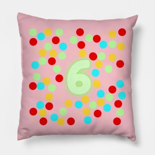 6 Number Pillow