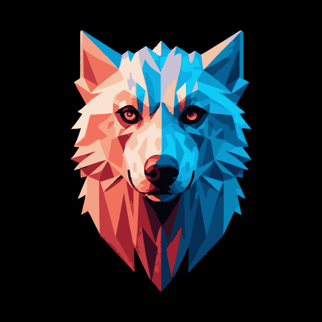 Wolf's head by Diwa