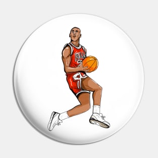 MJ in the air Pin