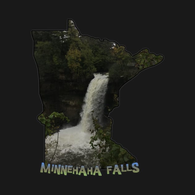 Minnesota State Outline (Minnehaha Falls) by gorff