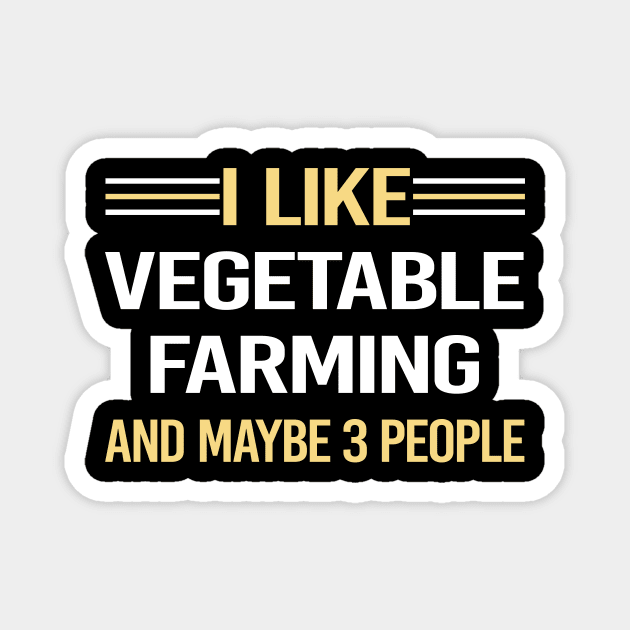 3 People Vegetable Farming Magnet by symptomovertake