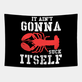 Crawfish Is My Favorite Season Leopard Funny Cajun Lobster Tapestry