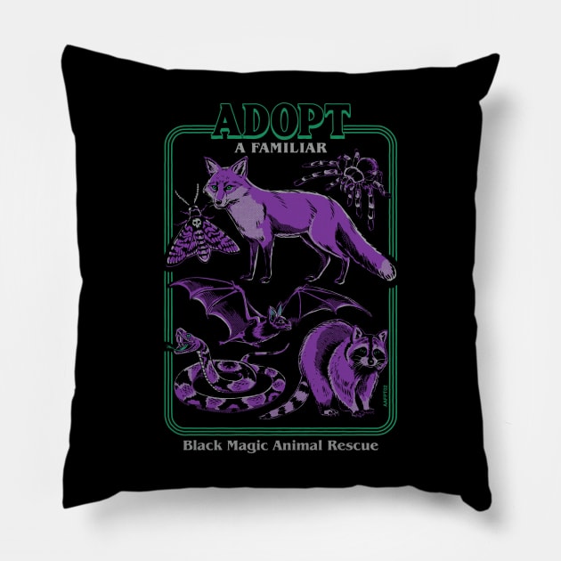 Adopt A Familiar Part 2 Pillow by Steven Rhodes