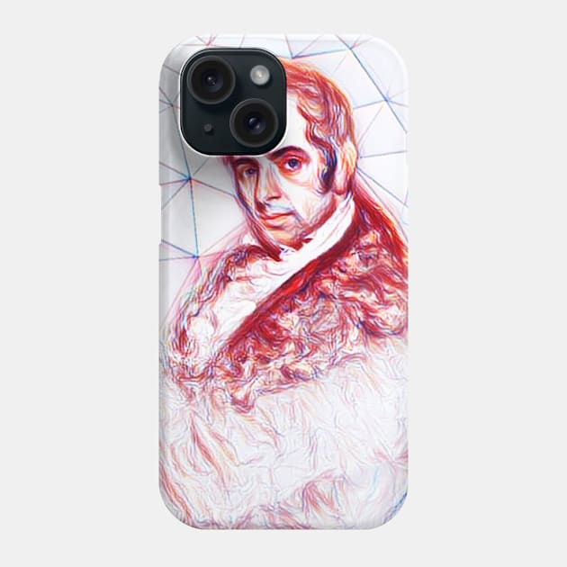 Washington Irving Portrait | Washington Irving line art Phone Case by JustLit