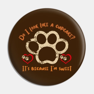 Dog paw art Pin