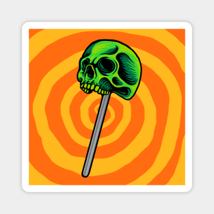 Lolypop Skull Magnet