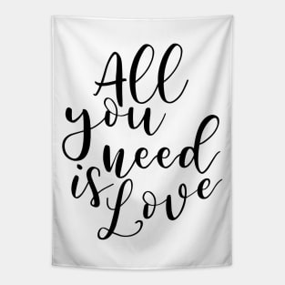 All you need is love (black) Tapestry