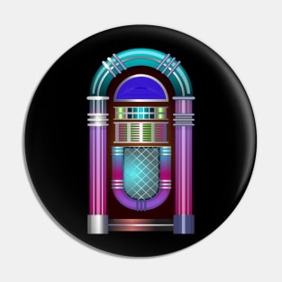 Jukebox Music Retro Vintage Pin