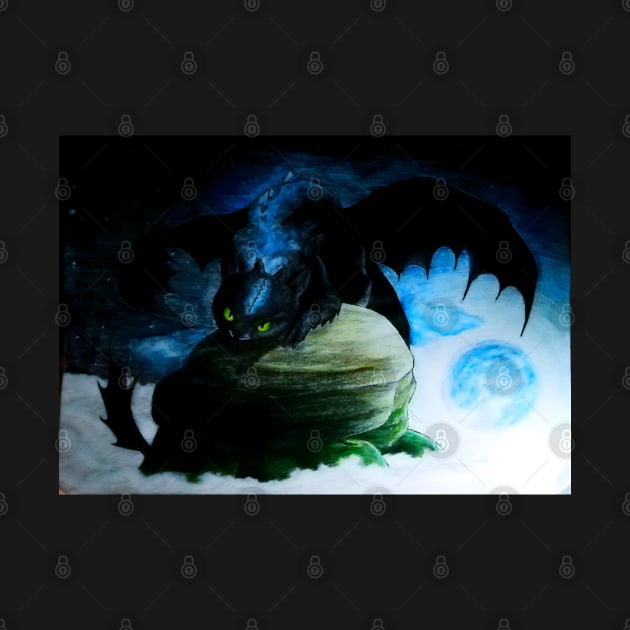 Toothless the Alpha Night Fury by Lycoris ArtSpark