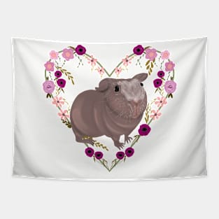 Skinny Pig Floral Tapestry