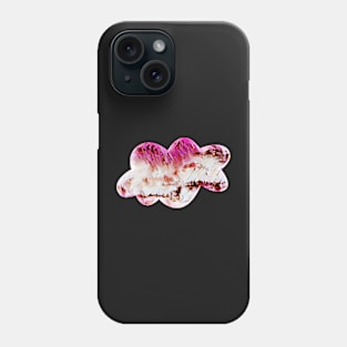 Cloud shape in bright pink Phone Case