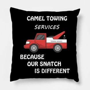 Funny Tow Driver Shirt Camel Towing Tow Truck Gift Humor Pillow