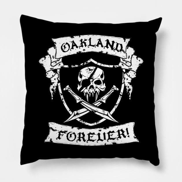 OAKLAND 6 Pillow by GardenOfNightmares