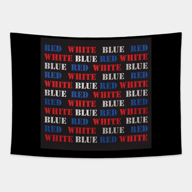 Red White and Blue? Tapestry by ATG Designs