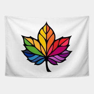 Funky Maple Leaf Tapestry