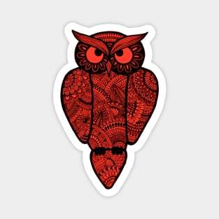 Owl (red) Magnet