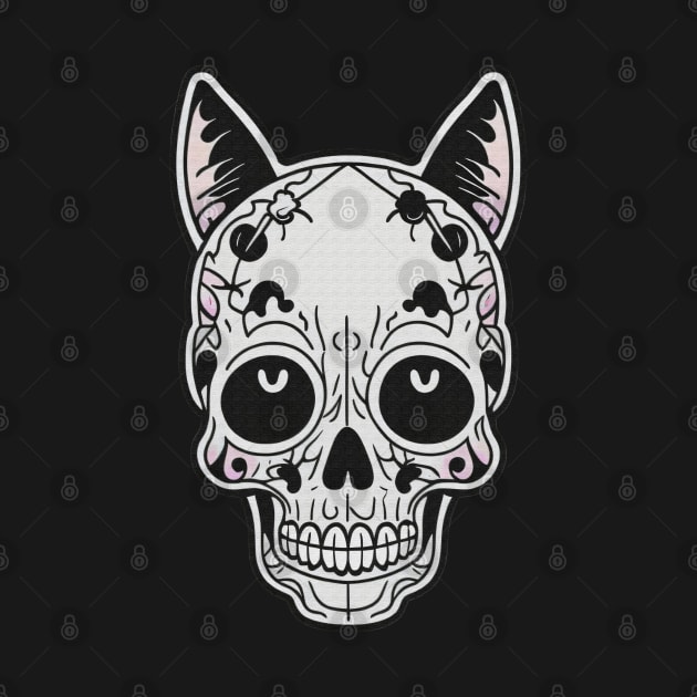 Skull Cat Mask Texture Design by DeathAnarchy