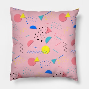 80's Memphis Style Pattern Pillow