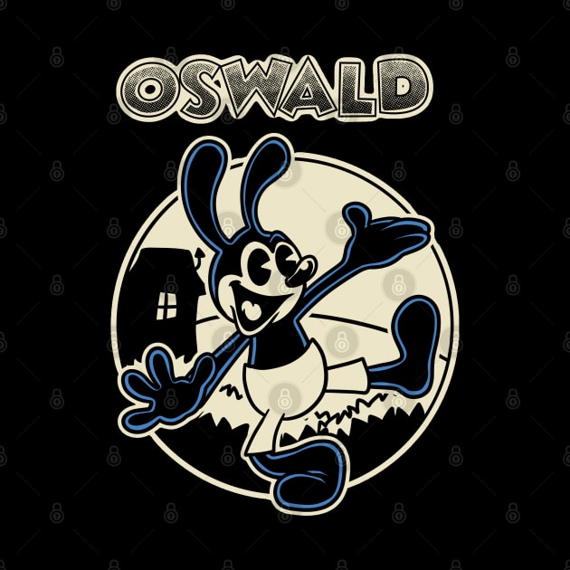 Oswald The Lucky Rabbit Keep Walking 1927 by asterami